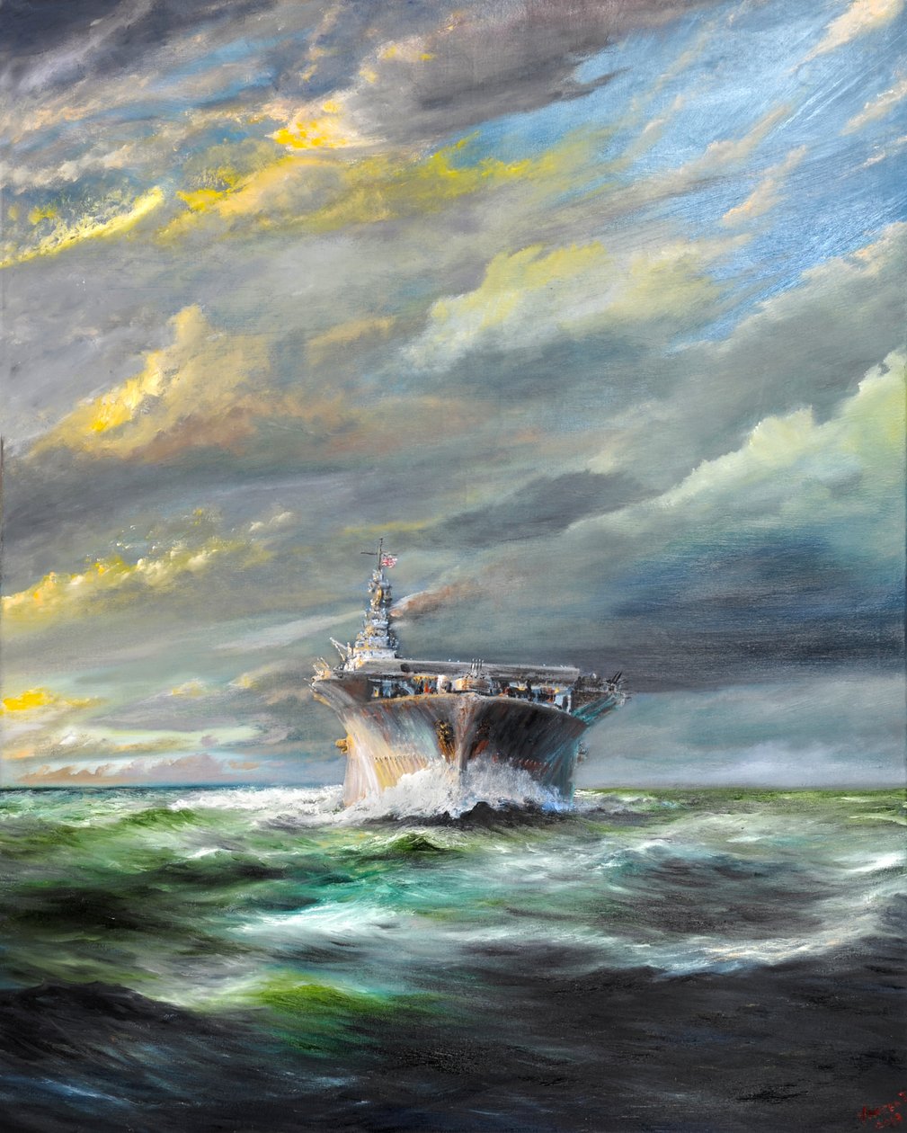 USS Enterprise返回Pearl，2019年， 作者 文森特·亚历山大·布斯