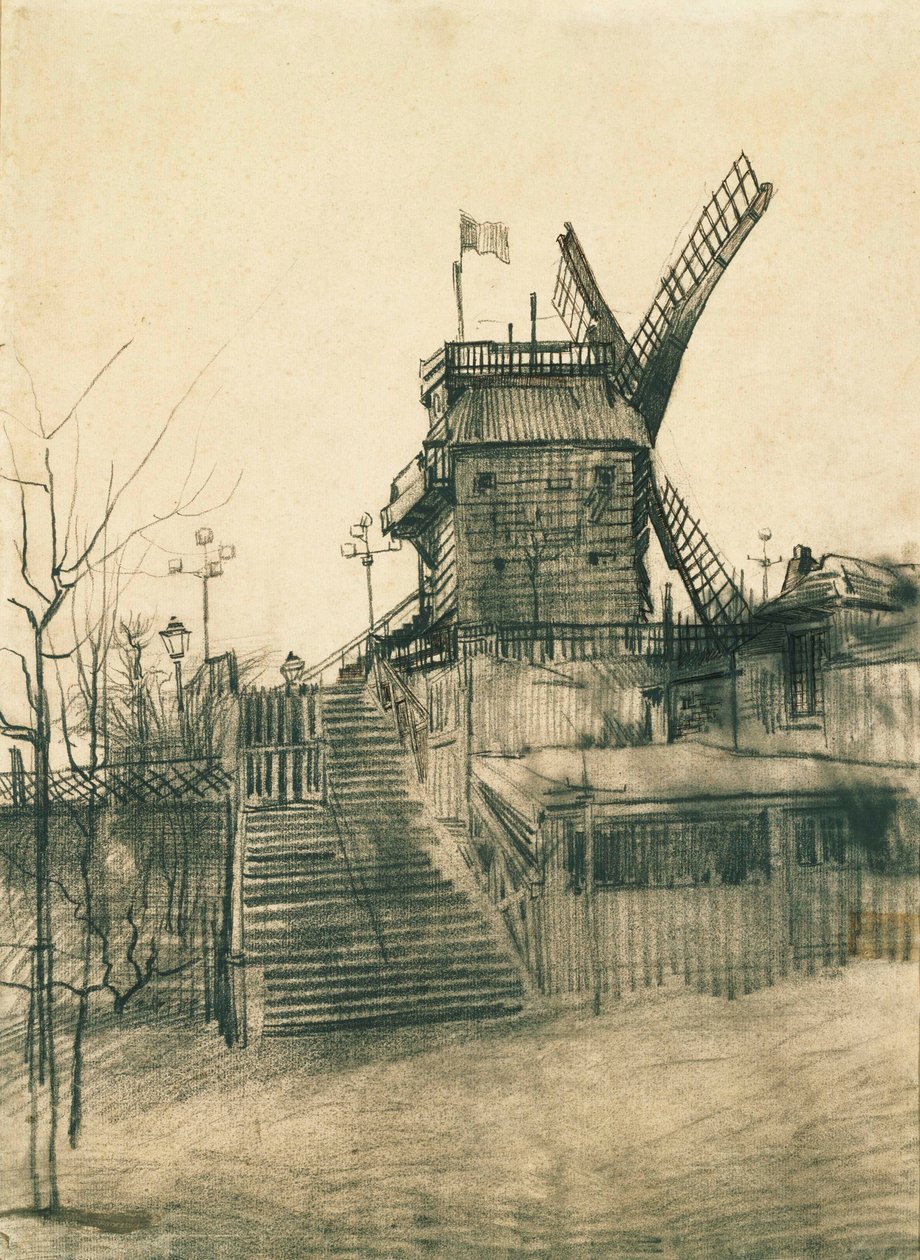 Moulin de la Galette 作者 文森特·梵高