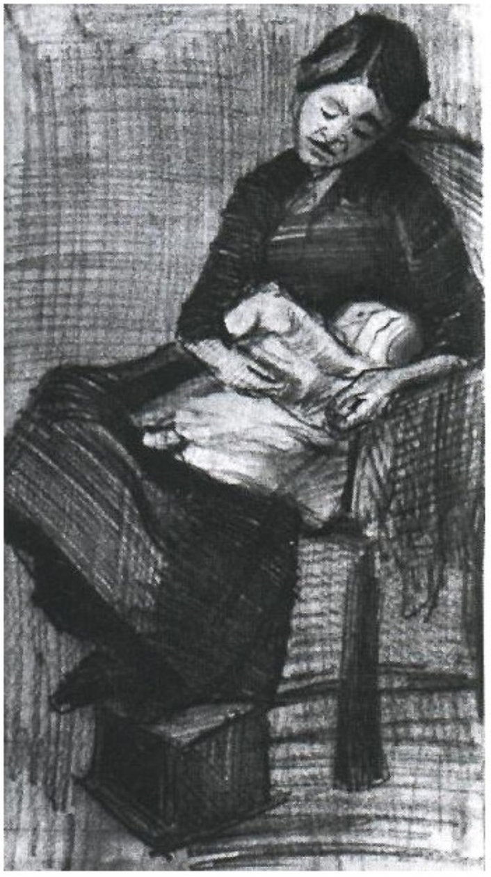 See-Nursing Baby F1063 Vincent van Gogh 作者 文森特·梵高