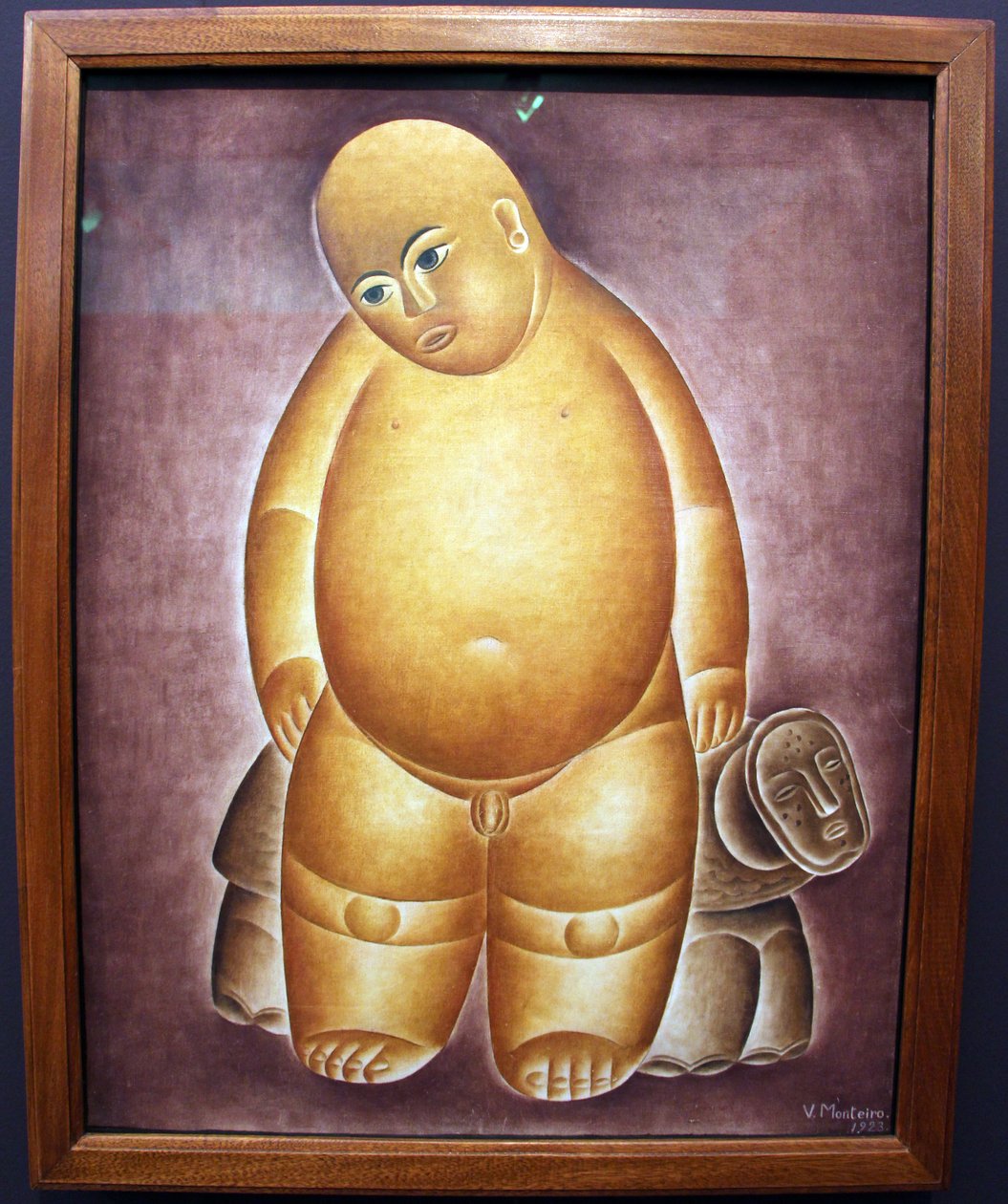 Vicente do rego monteiro，一个带着乌龟的裸体男孩 作者 文森特·梵高