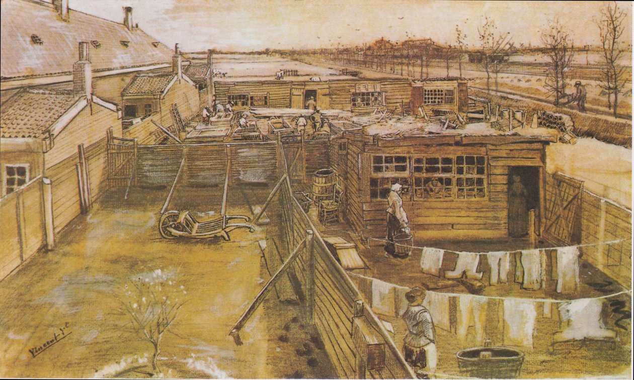 Zimmermannswerstatt 作者 文森特·梵高