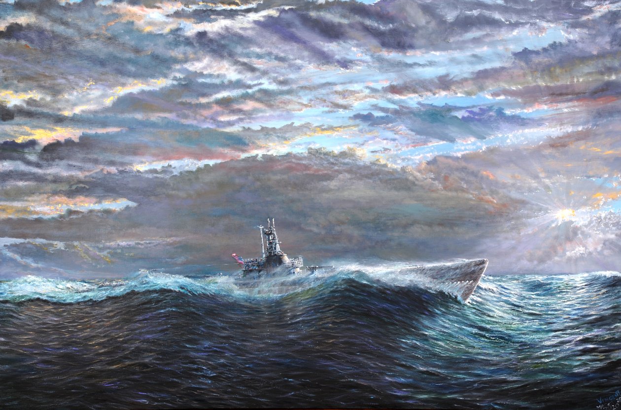 Ascension of USS Puffer October 10-17th 1943, 2020 作者 文森特·亚历山大·布斯