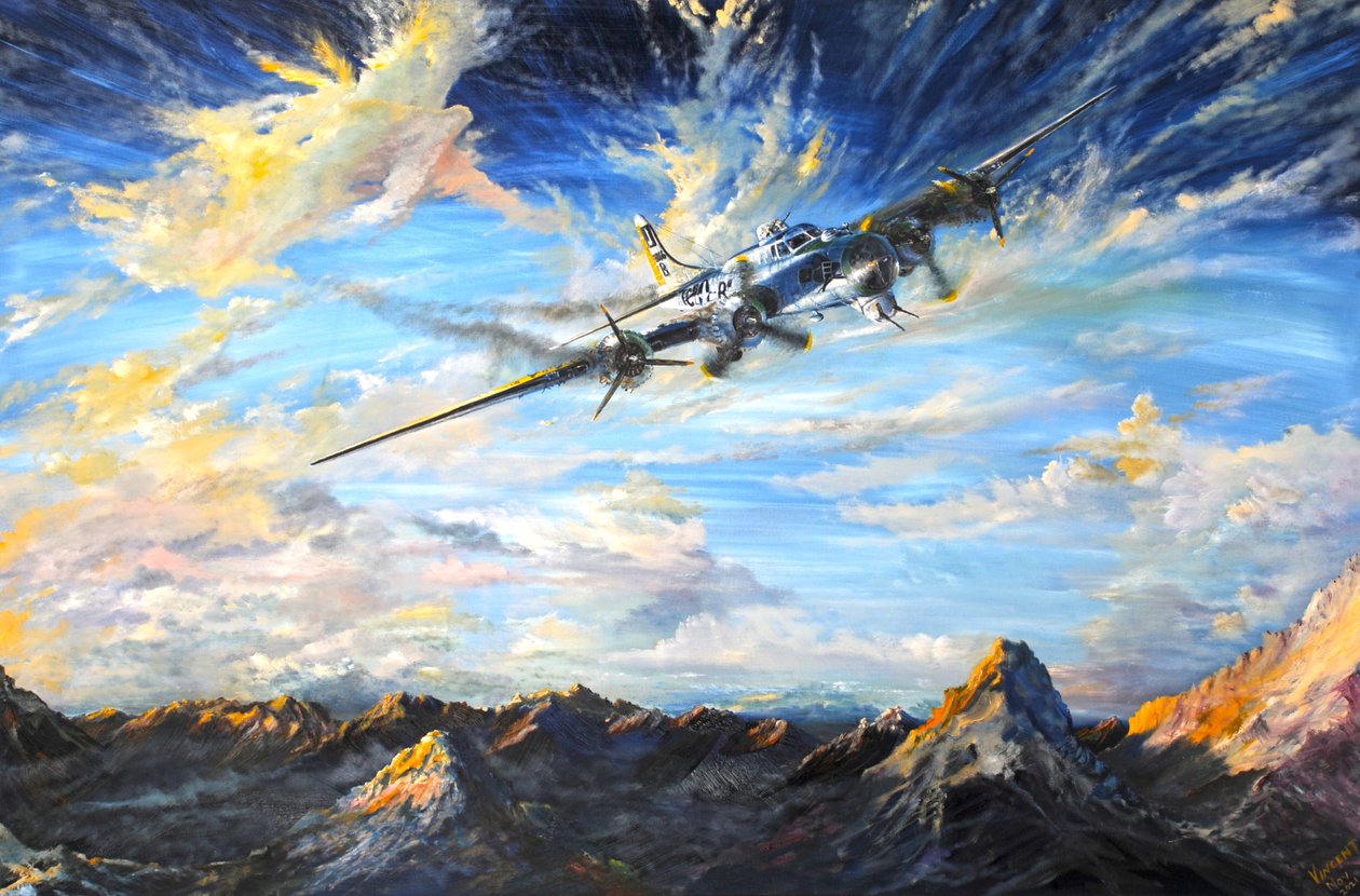 B17G 瑞士登陆 "黑夜中的蓝调"，2021 年 作者 文森特·亚历山大·布斯