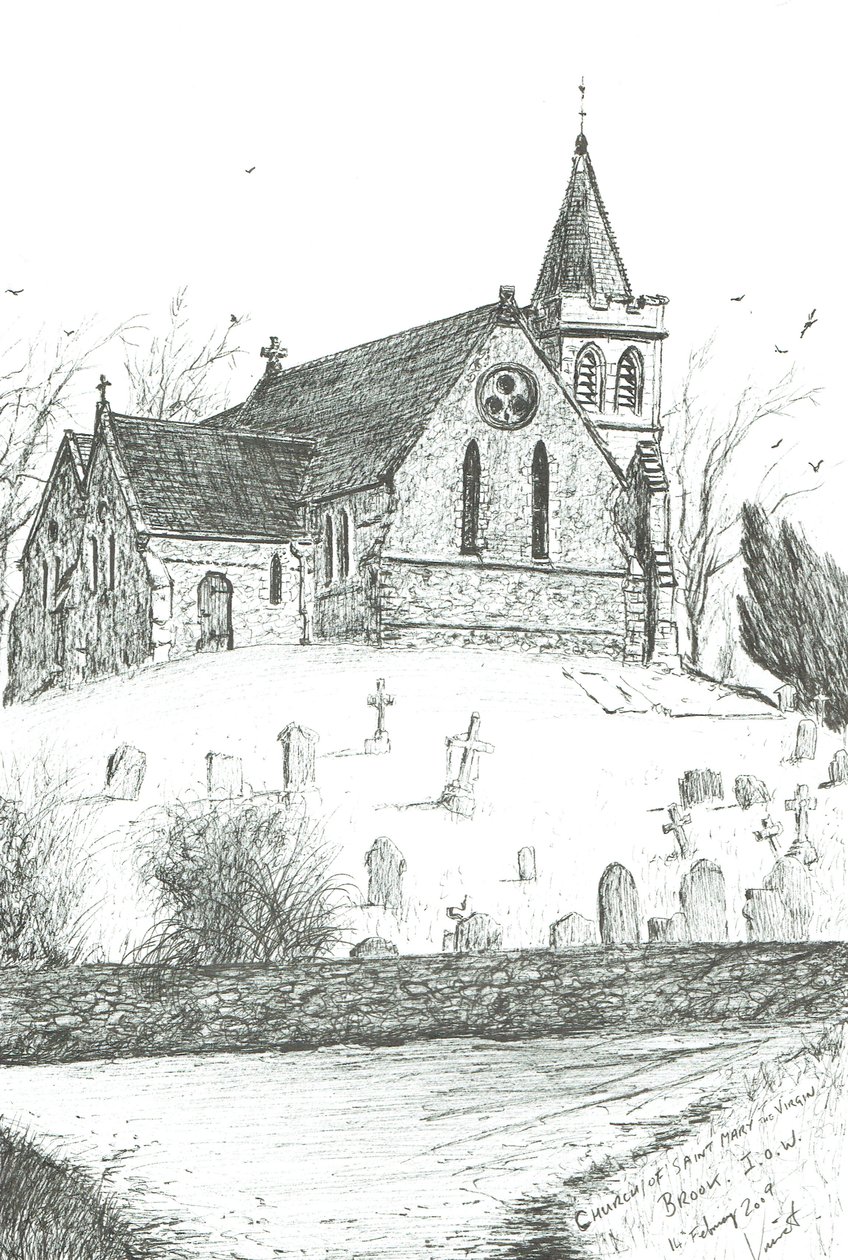 Church of St Mary the Virgin,Brook,I.O.W., 2009 作者 文森特·亚历山大·布斯