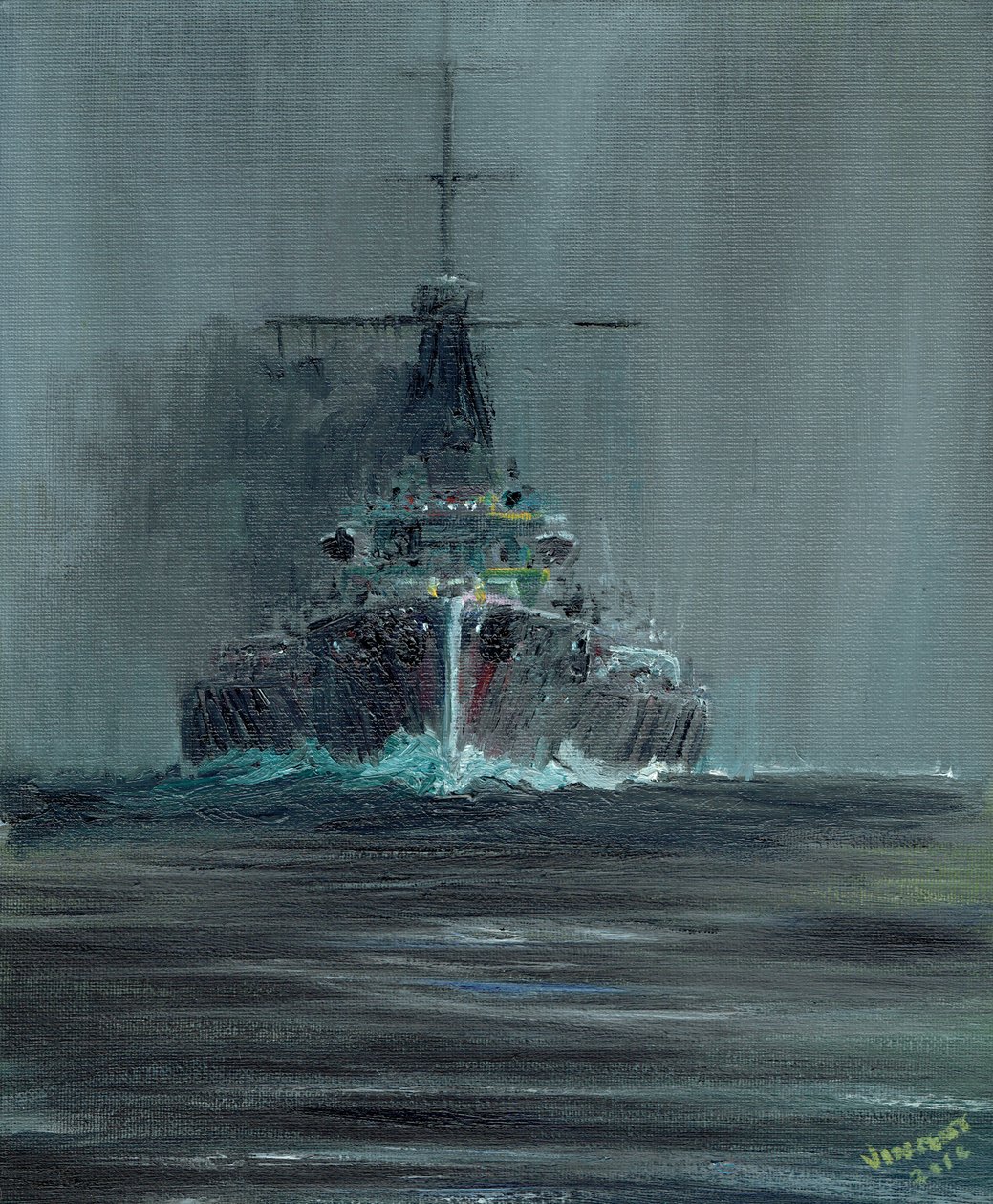 无畏1907,2016，（油画板） 作者 文森特·亚历山大·布斯