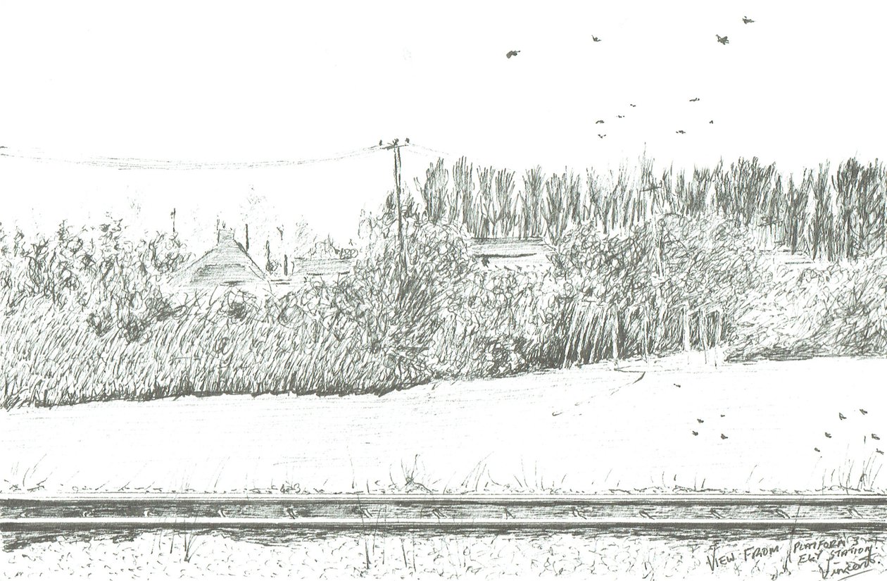 伊利站从3号站台观看，2005年 作者 文森特·亚历山大·布斯
