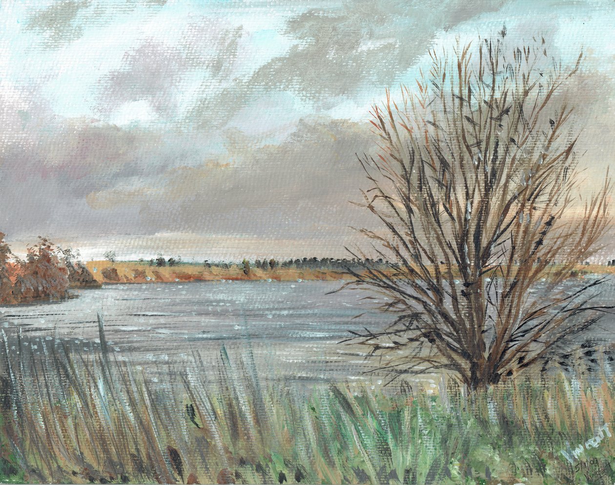 Fannyside Loch，2009，（丙烯酸帆布板） 作者 文森特·亚历山大·布斯