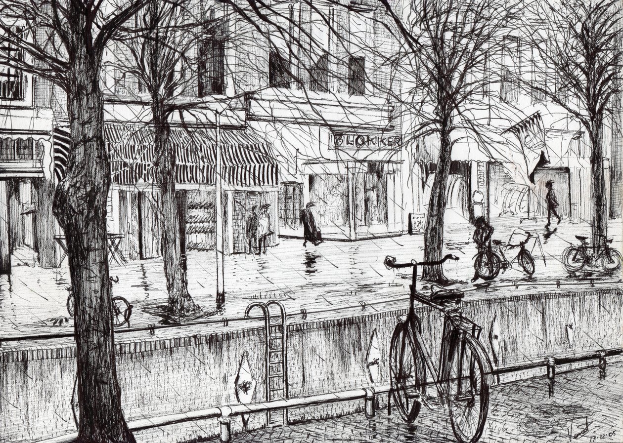 Harlingen Holland，2005，（纸上墨水） 作者 文森特·亚历山大·布斯