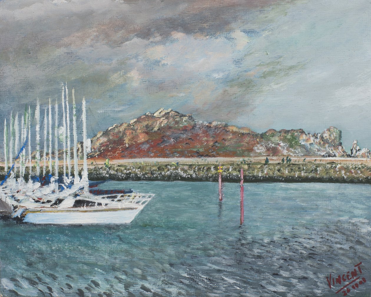Howth，Ireland，2001，（Acylic on canvas board） 作者 文森特·亚历山大·布斯