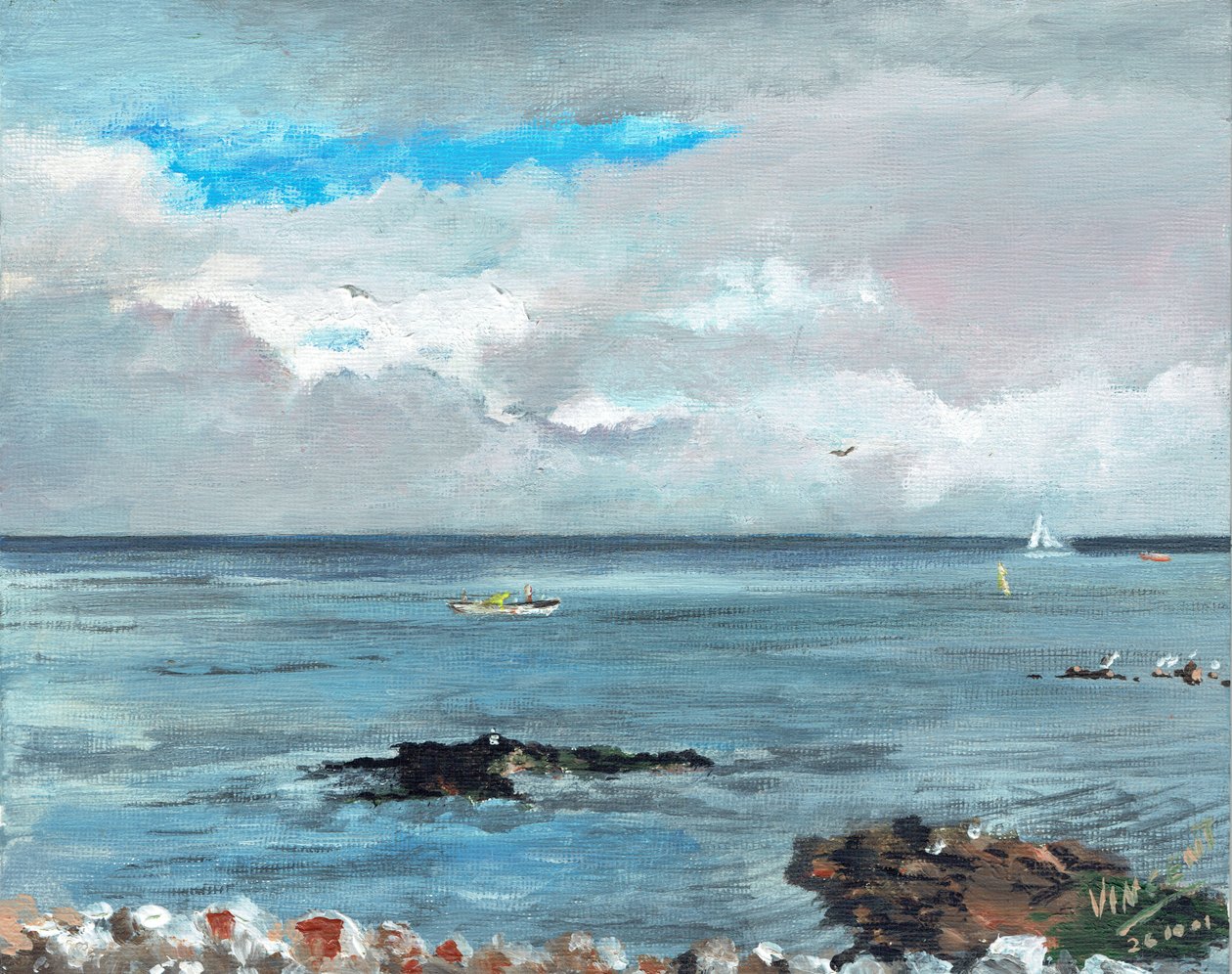 Howth Ireland，2001，（丙烯酸帆布板） 作者 文森特·亚历山大·布斯