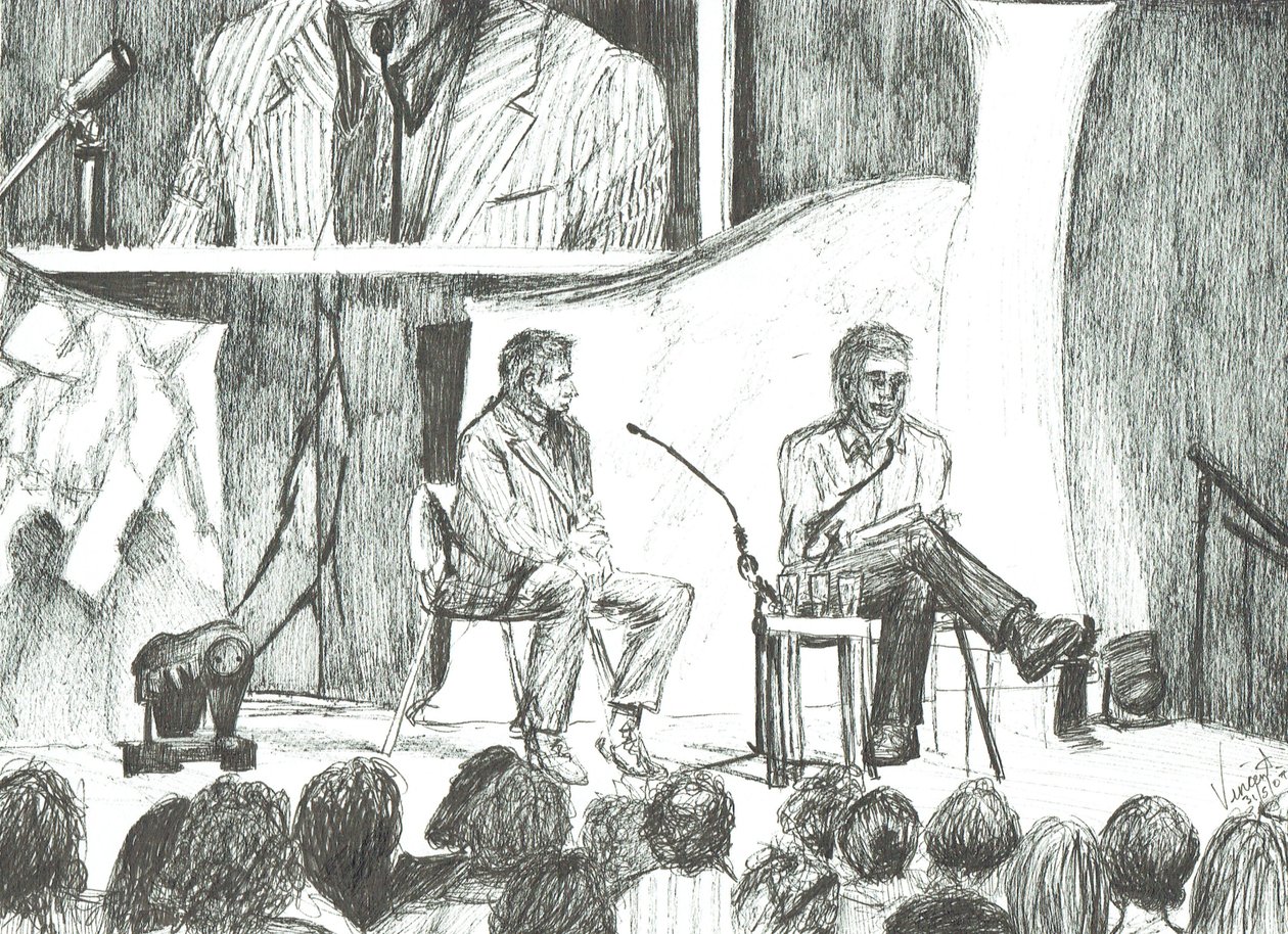 Interview with Johnny Walker; 2007; (ink on paper) 作者 文森特·亚历山大·布斯