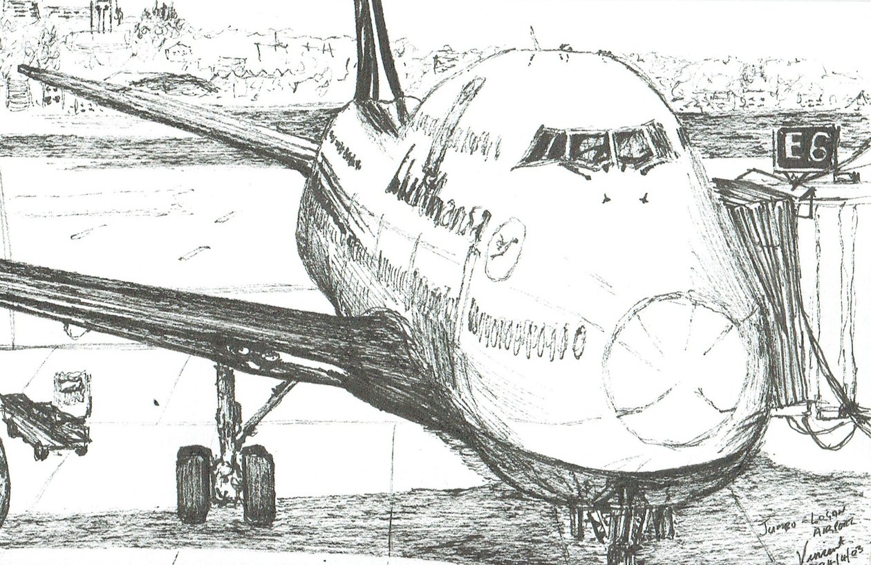 Jumbo Jet at Logan Airport, 2003 作者 文森特·亚历山大·布斯
