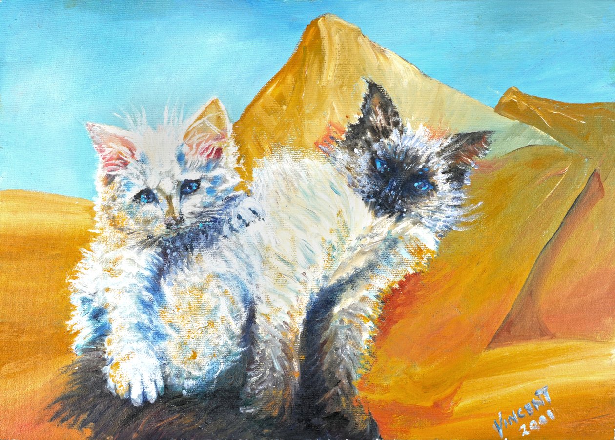 Kittens Monty and Baby, 2001 作者 文森特·亚历山大·布斯