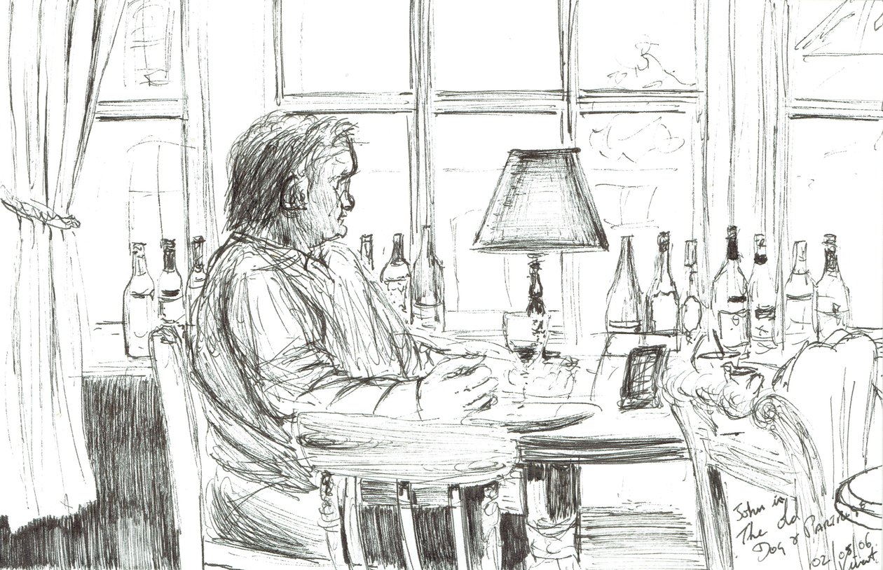 餐后酒馆中的男子，2006 年 作者 文森特·亚历山大·布斯