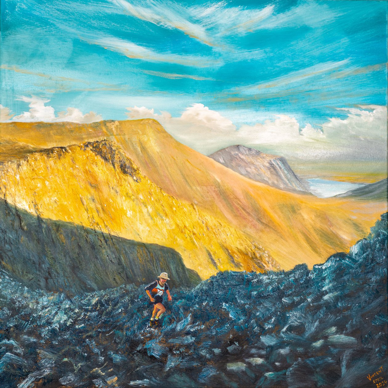 山区自由 2》，2024 年（布面油画） 作者 文森特·亚历山大·布斯