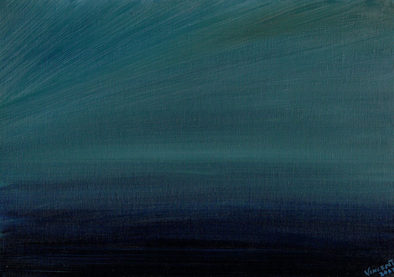 2017年海洋暮光之城（油画板） 作者 文森特·亚历山大·布斯
