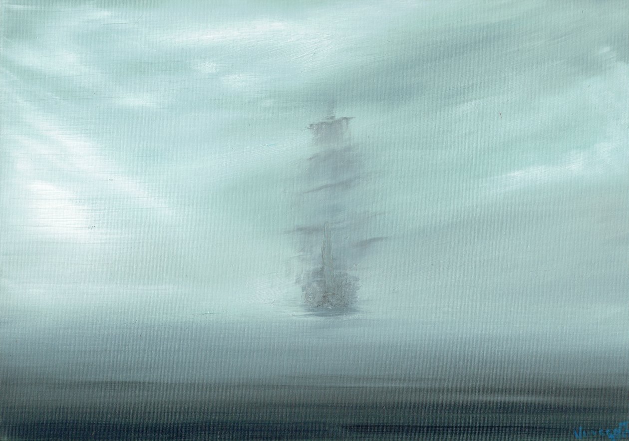 太平洋黎明，2017，（油画布板） 作者 文森特·亚历山大·布斯
