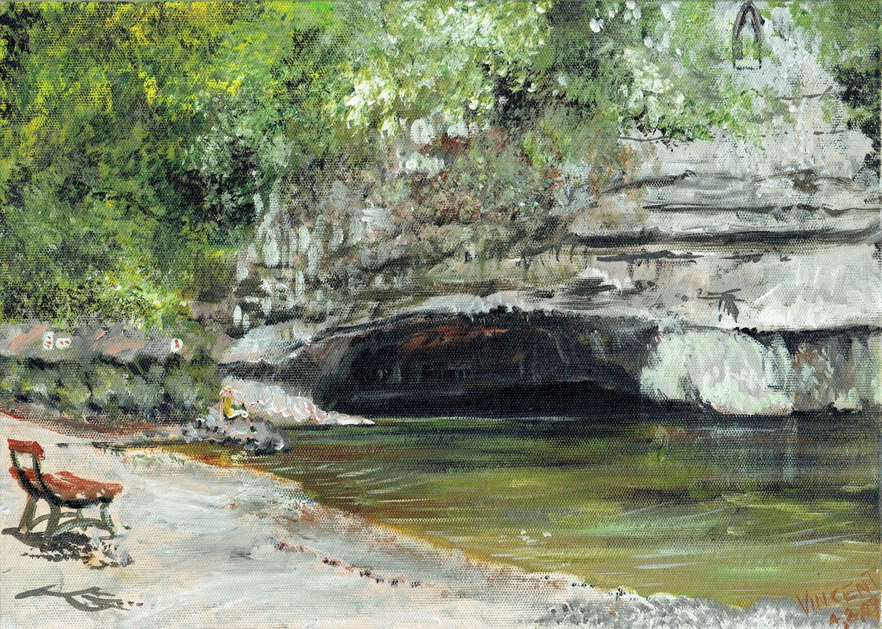 Resurgence of the river Douix-rue de la Douix, 2007 作者 文森特·亚历山大·布斯