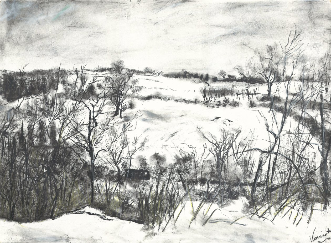 Snow over land at Osmotherley 作者 文森特·亚历山大·布斯