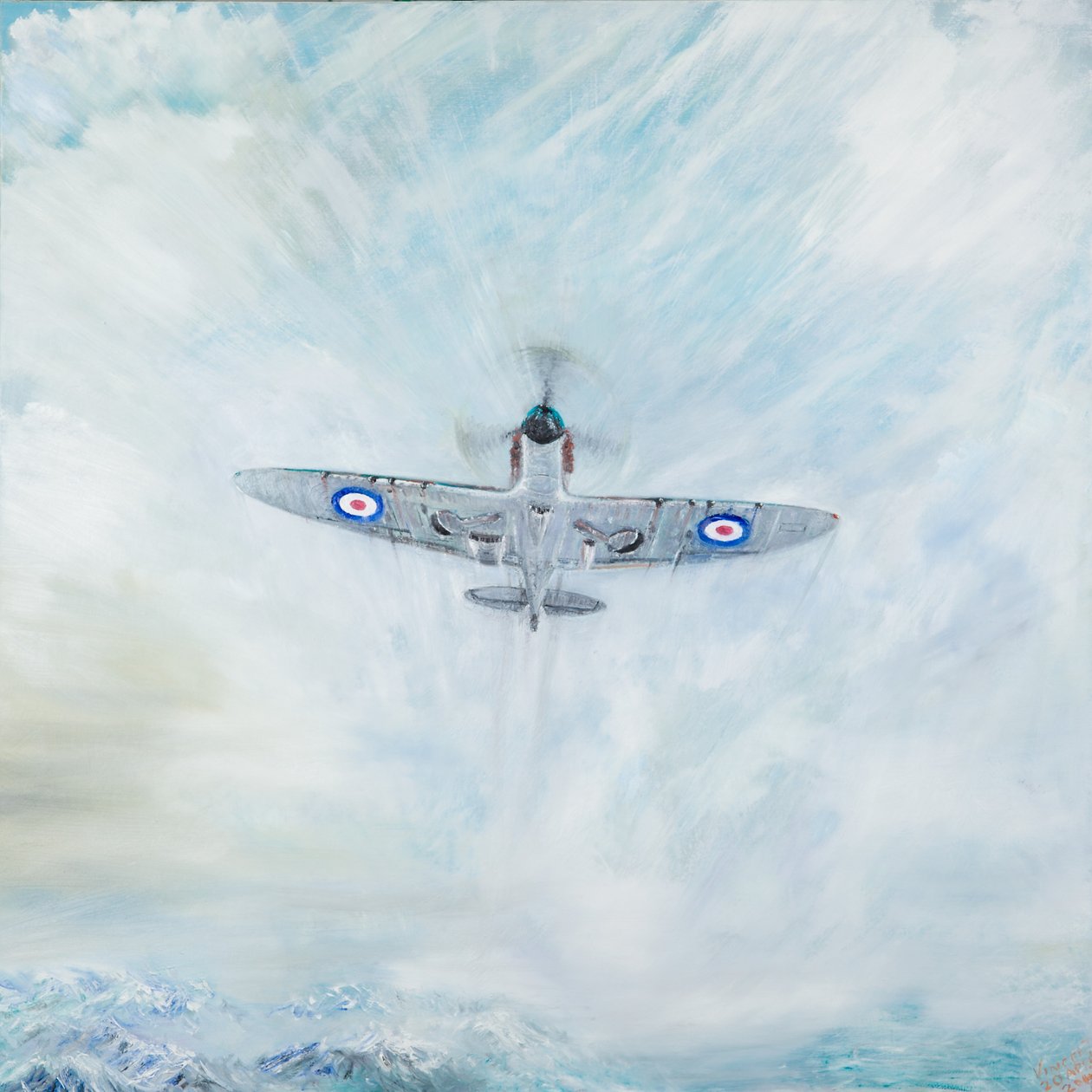 Spitfire Ace of of Spades，2016， 作者 文森特·亚历山大·布斯