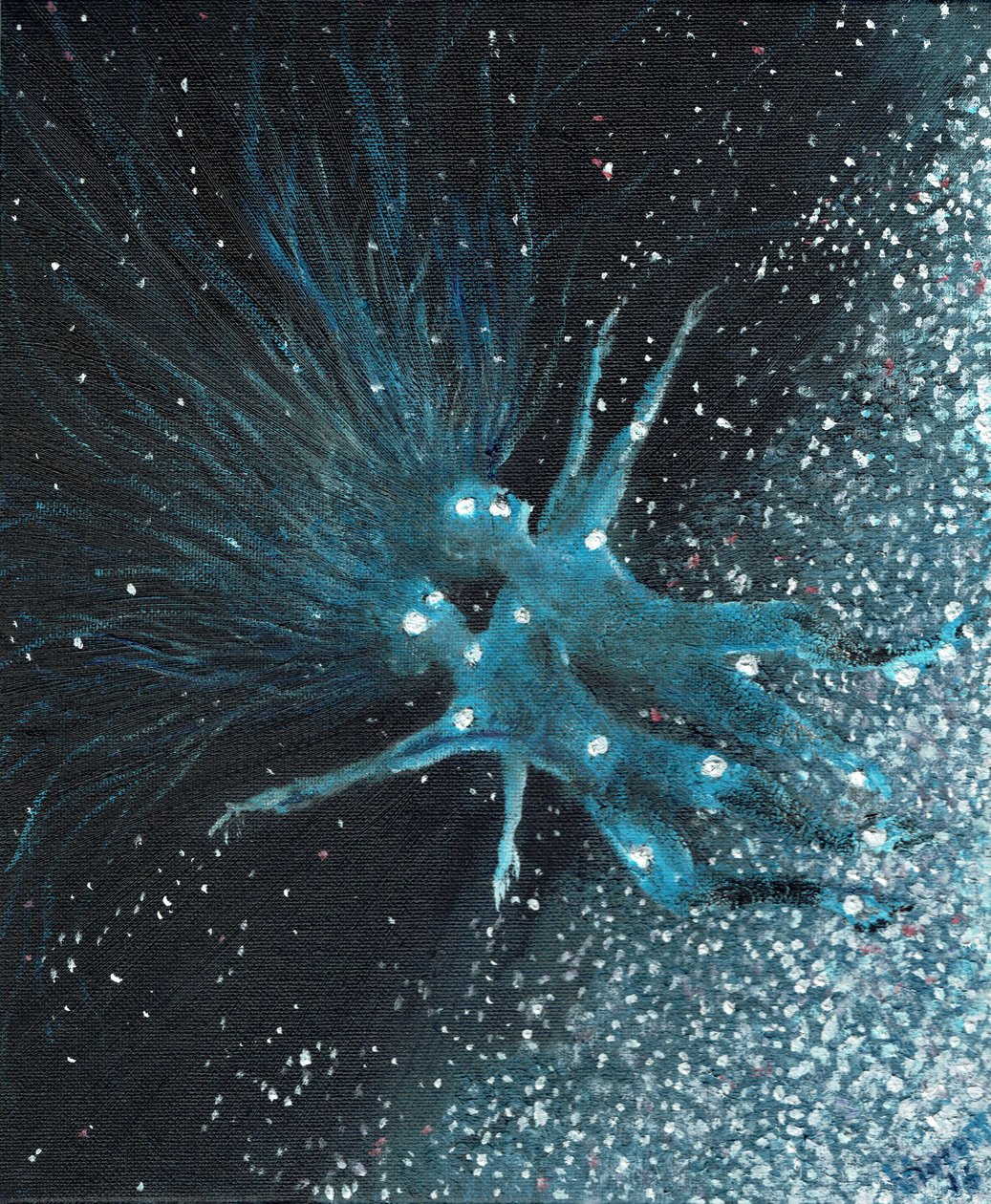 星座Geminii，2016，（布面油画） 作者 文森特·亚历山大·布斯
