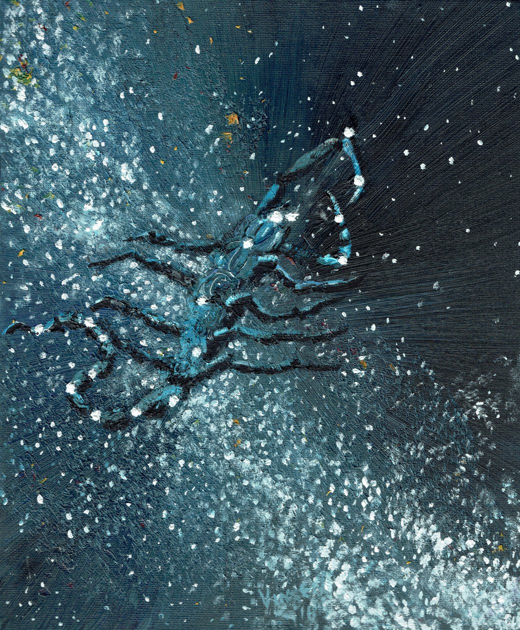 星座天蝎座，2016年，（布面油画） 作者 文森特·亚历山大·布斯