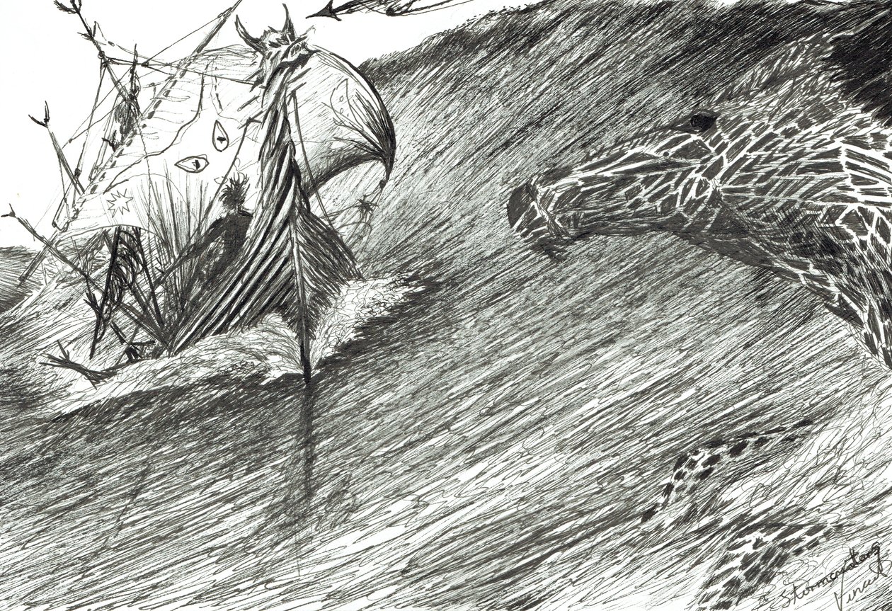 Storm Creators Atlantic，2012，（纸上墨水） 作者 文森特·亚历山大·布斯