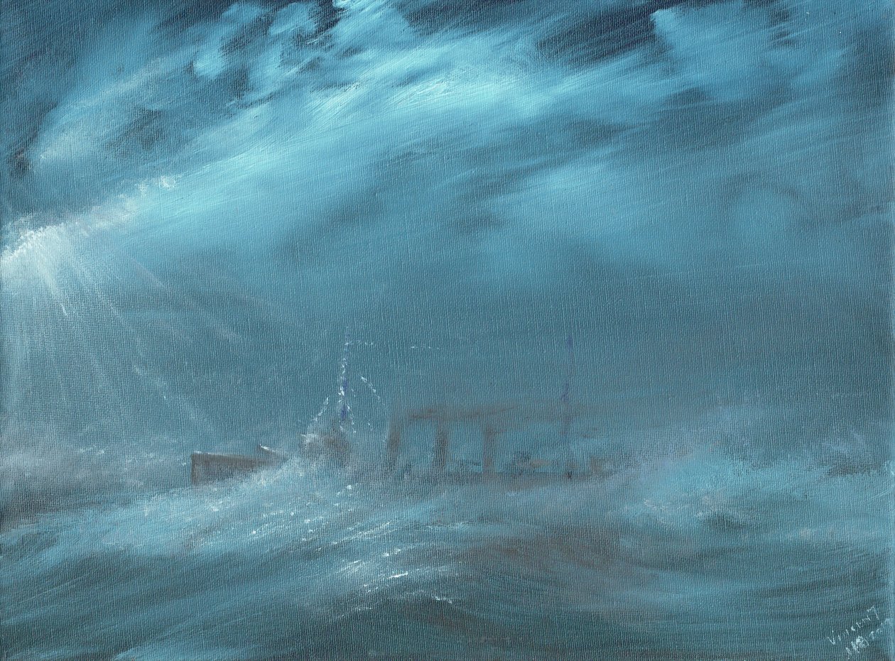US Destroyer in a storm at sea 1917, 2019 作者 文森特·亚历山大·布斯