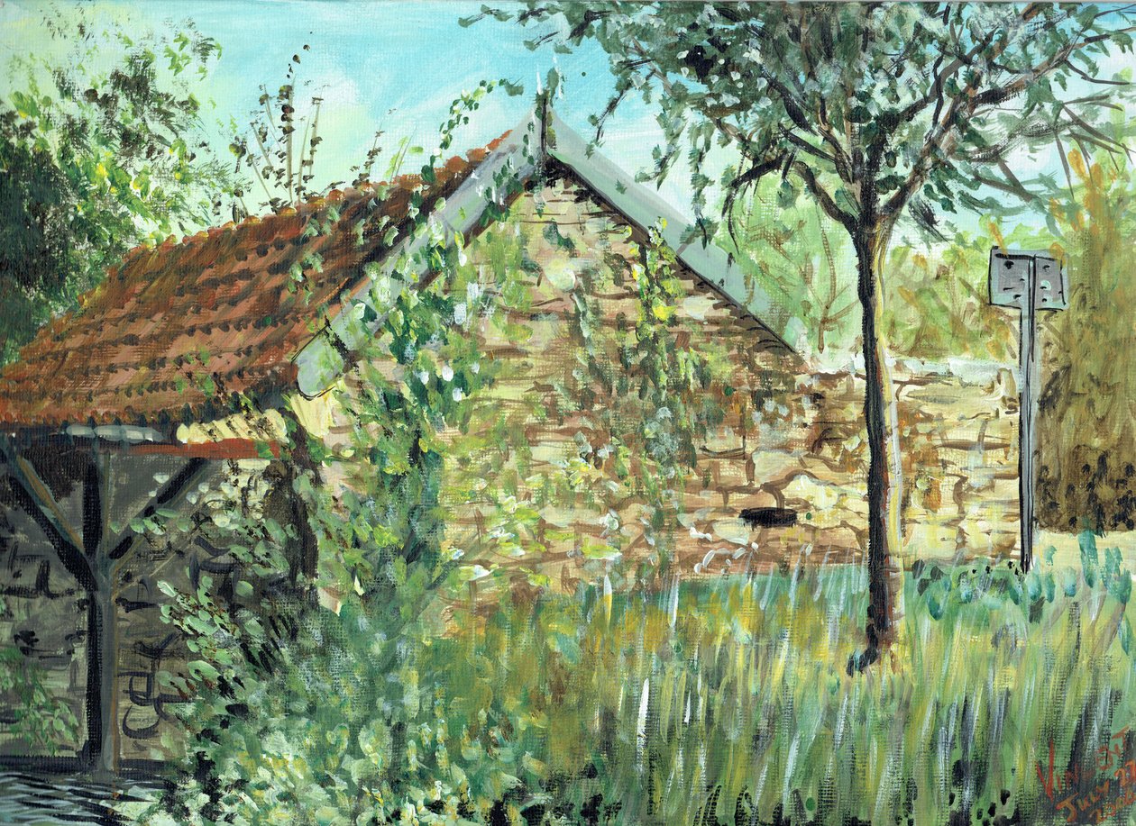 2006年Laignes洗涤小屋（帆布板上的丙烯酸） 作者 文森特·亚历山大·布斯