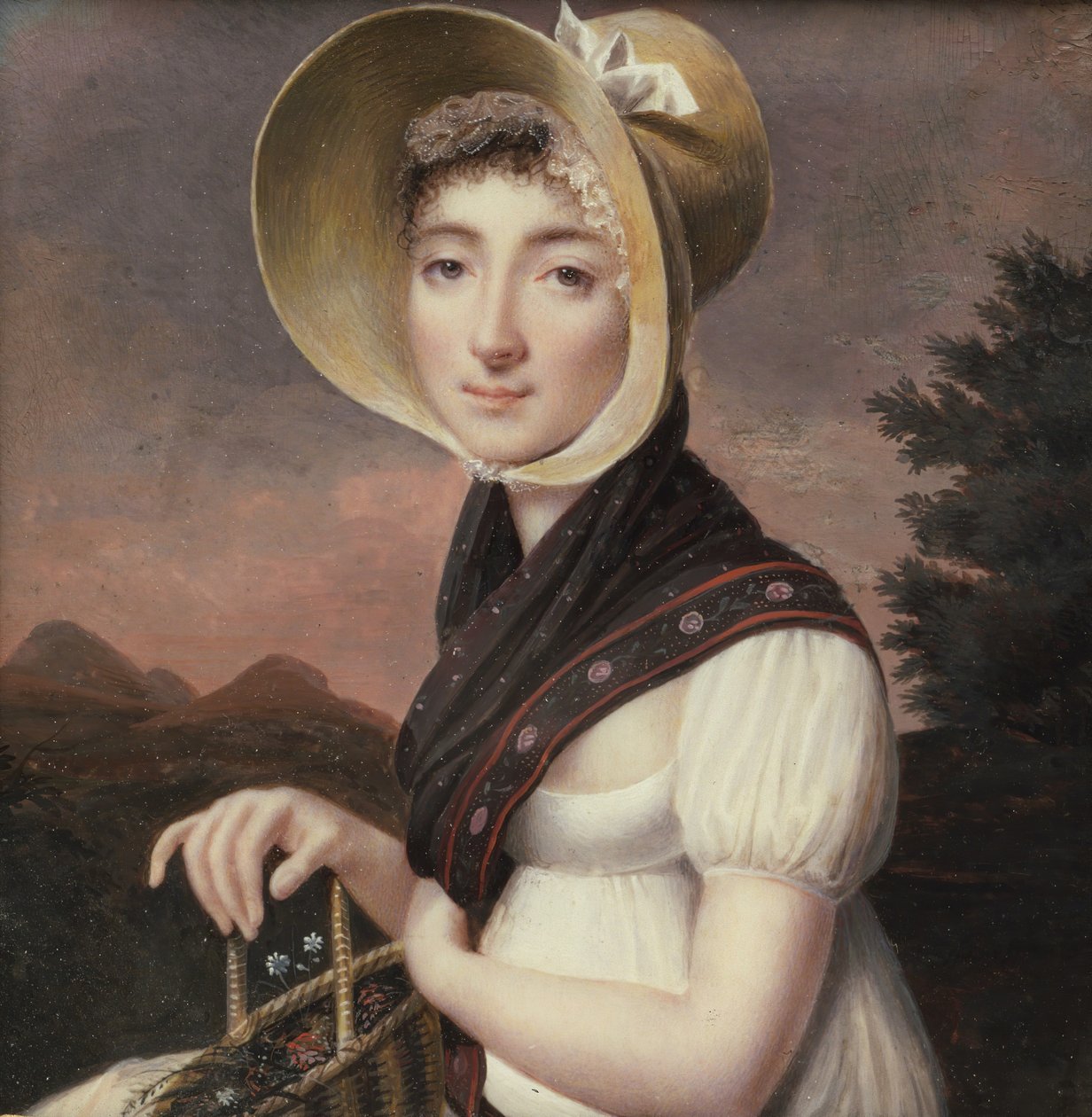 女人的画像，约。 1810。 作者 文森特·伯特兰