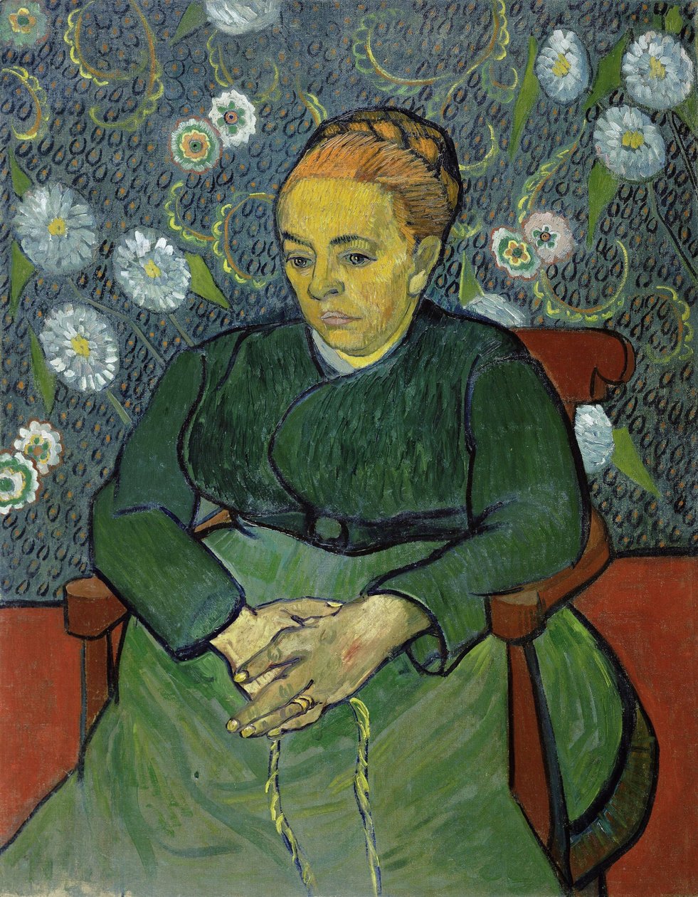 奥古斯丁-罗林（Augustine Roulin），La berceuse，1889。 作者 文森特·梵高