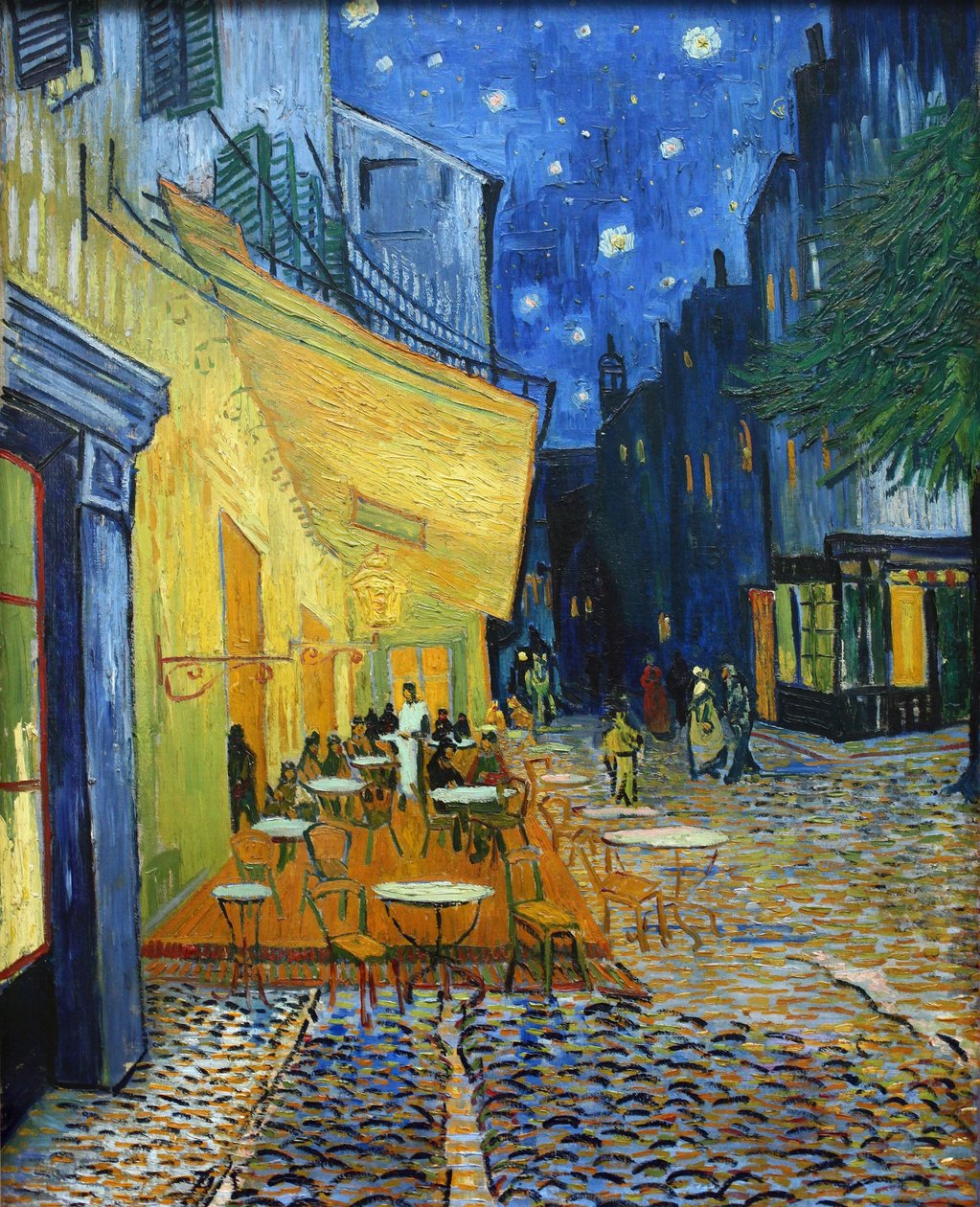 夜晚的咖啡馆露台 Terrasse du café le soir, 1888年。 作者 文森特·梵高