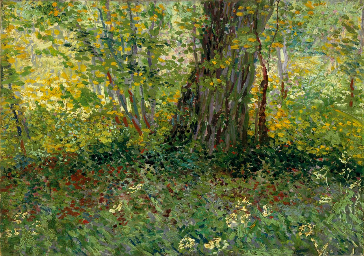 Sous-bois Underwood, 1887年。 作者 文森特·梵高