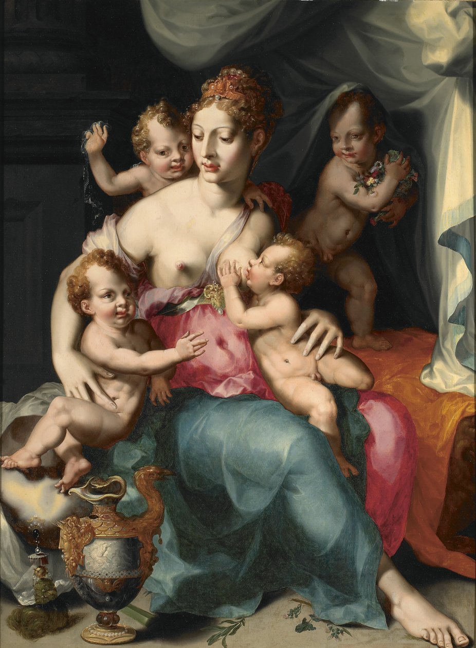 Caritas，1540。 作者 文森特·塞勒