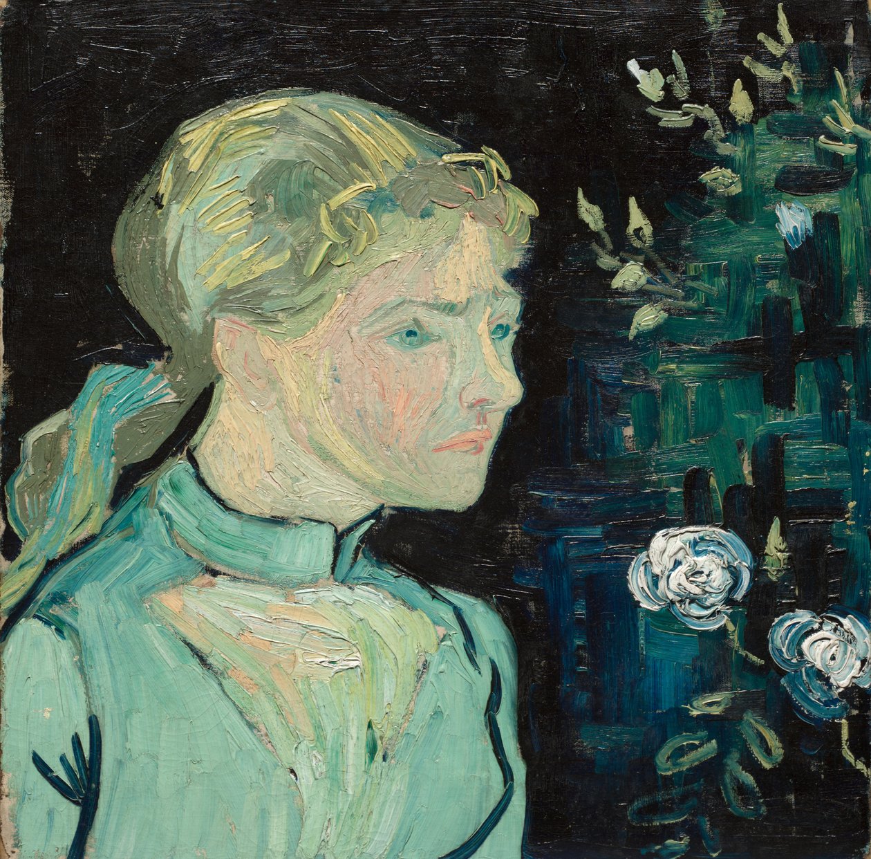 阿德琳·拉沃（Adeline Ravoux），1890年 作者 文森特·梵高