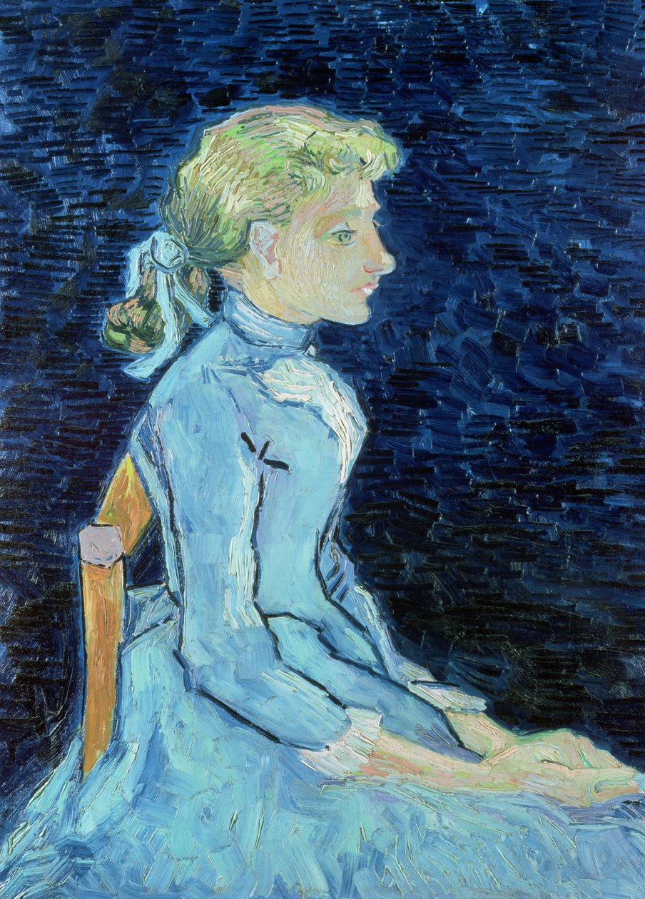 阿德琳·拉沃（Adeline Ravoux），1890年 作者 文森特·梵高
