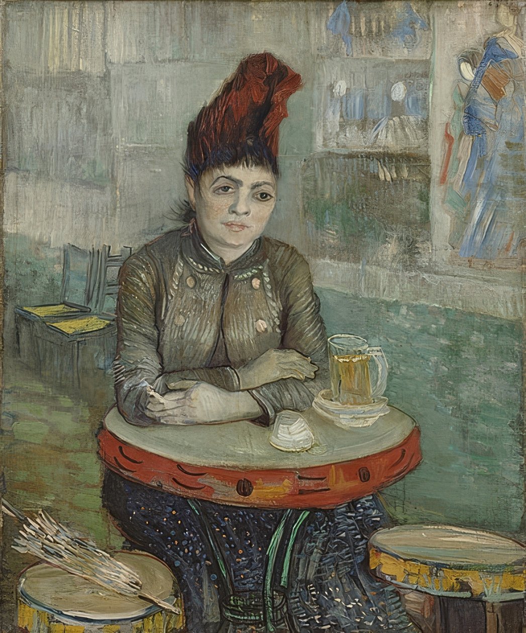Agostina Segatori im Le Tambourin咖啡馆。 1887年 作者 文森特·梵高