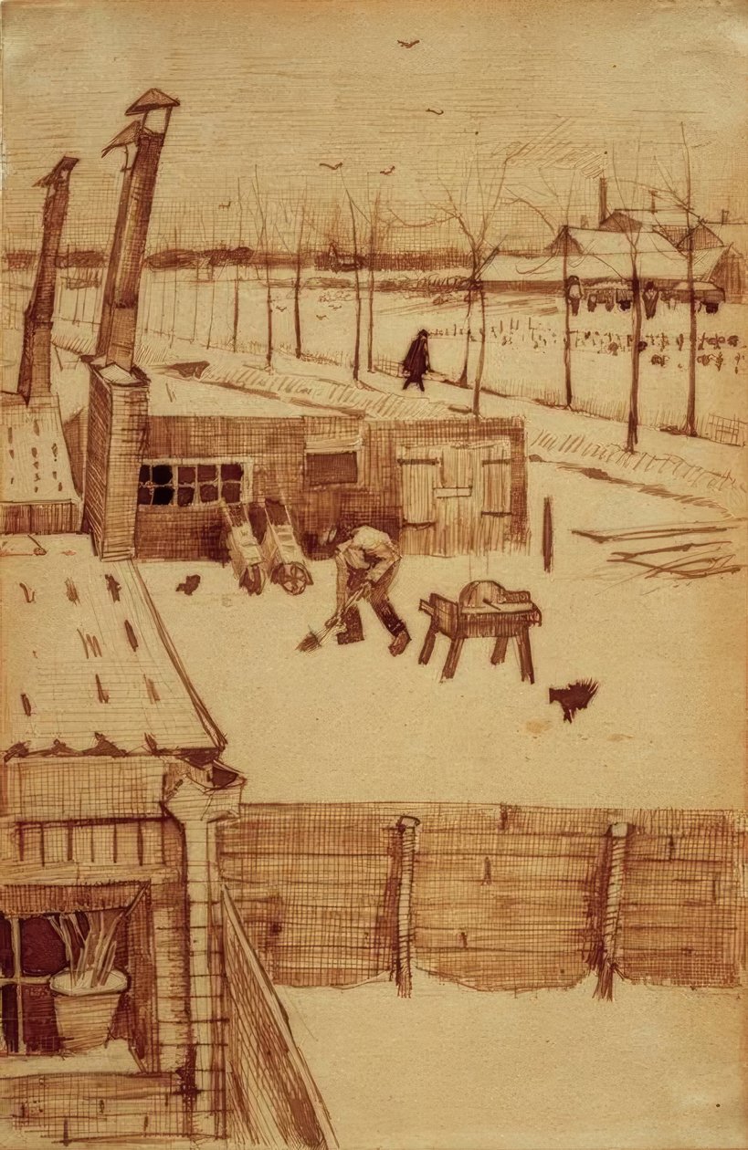 海牙艺术家工作室的景色 作者 文森特·梵高