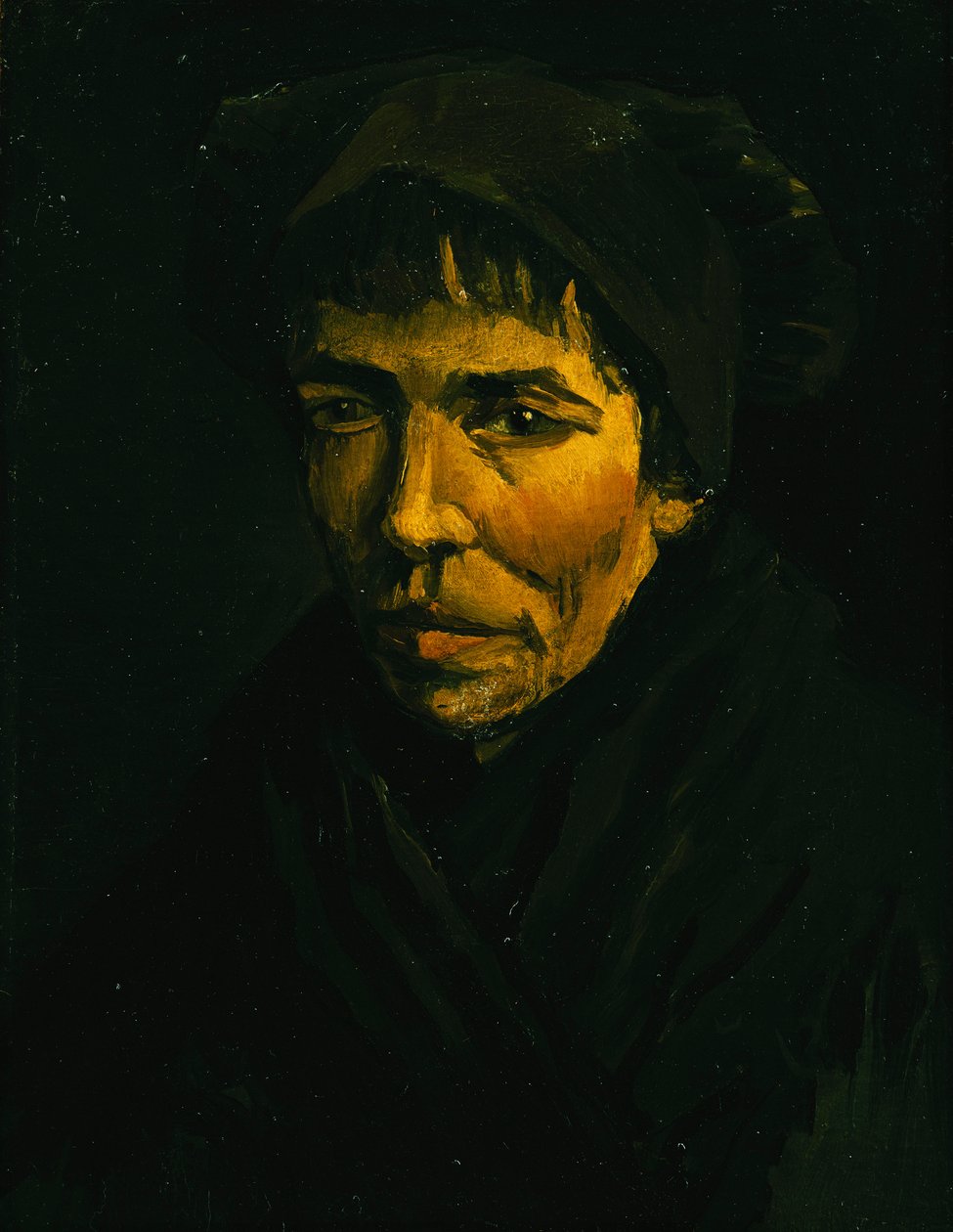 农民头；皮特·德·佩桑，1885年 作者 文森特·梵高