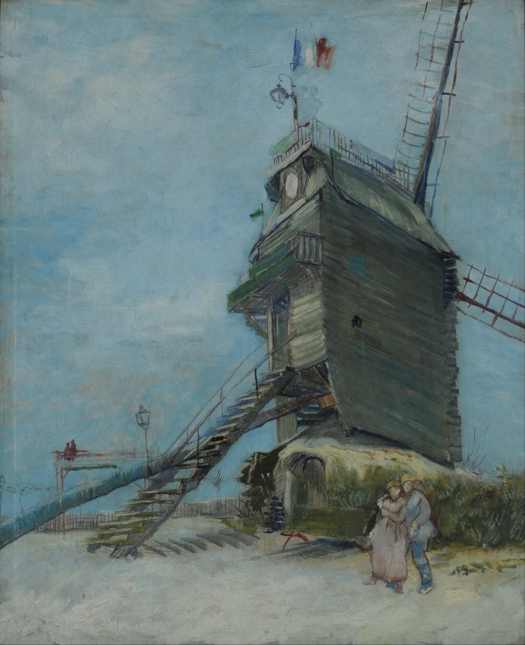 Le Moulin de la Galette, Montmartre, Paris, 约1886-87（布面油画）。 作者 文森特·梵高