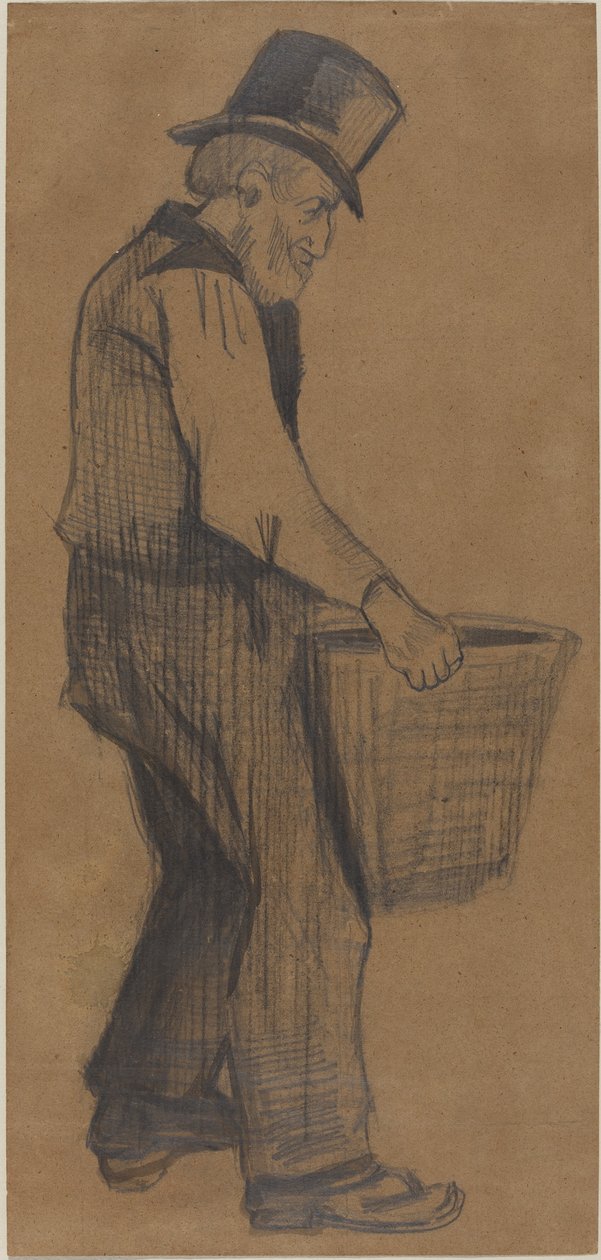 拎着水桶的老人，1882年。 作者 文森特·梵高