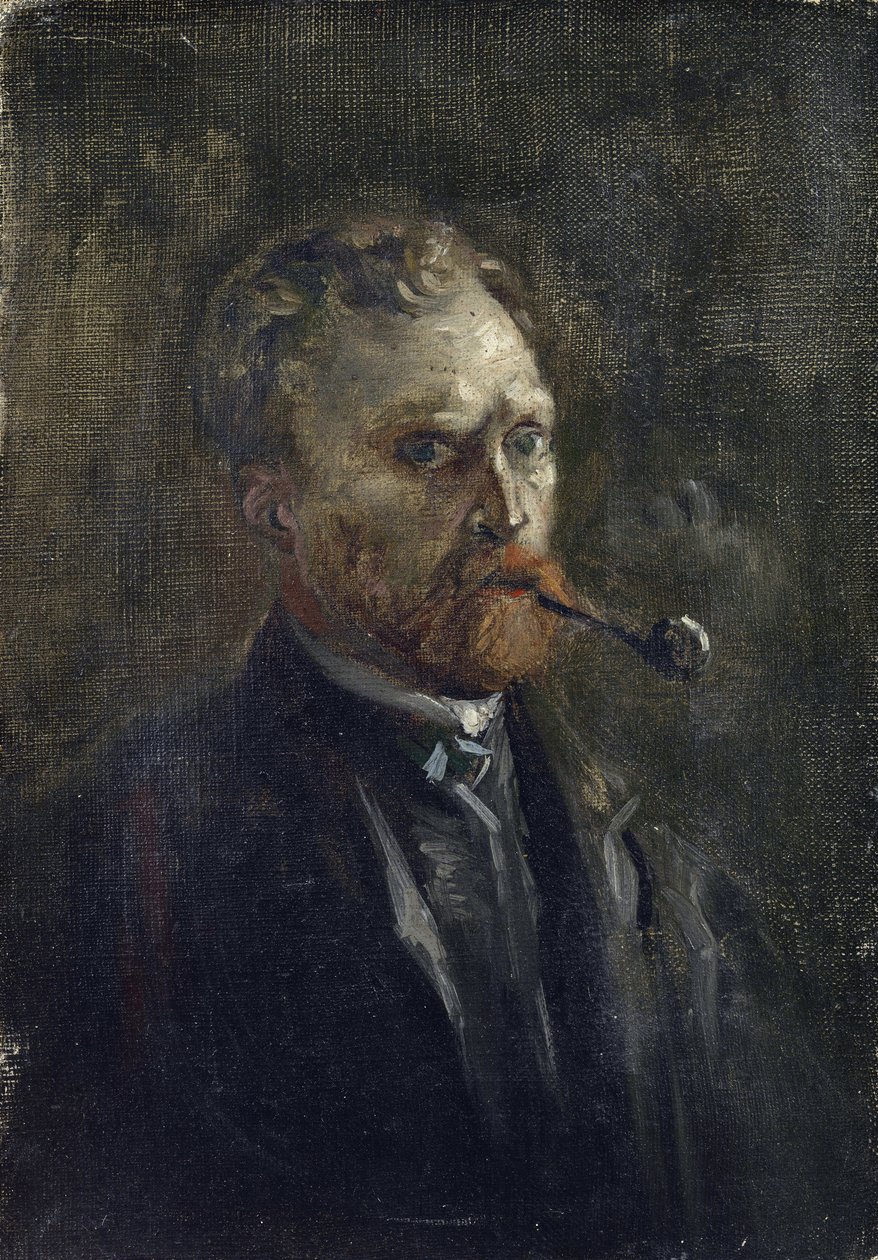 Self-Portrait par Gogh, Vincent, van (1853-1890). Oil on canvas, size : 27,2x19 作者 文森特·梵高