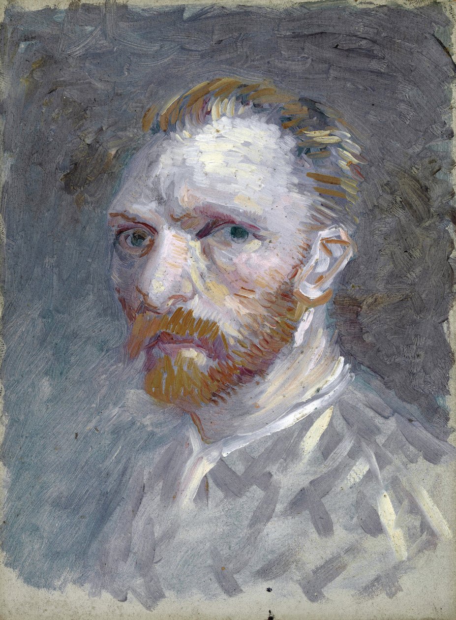 自画像 par Gogh, Vincent, van (1853-1890)。 纸板上的油，尺寸：19,1x14,1 作者 文森特·梵高