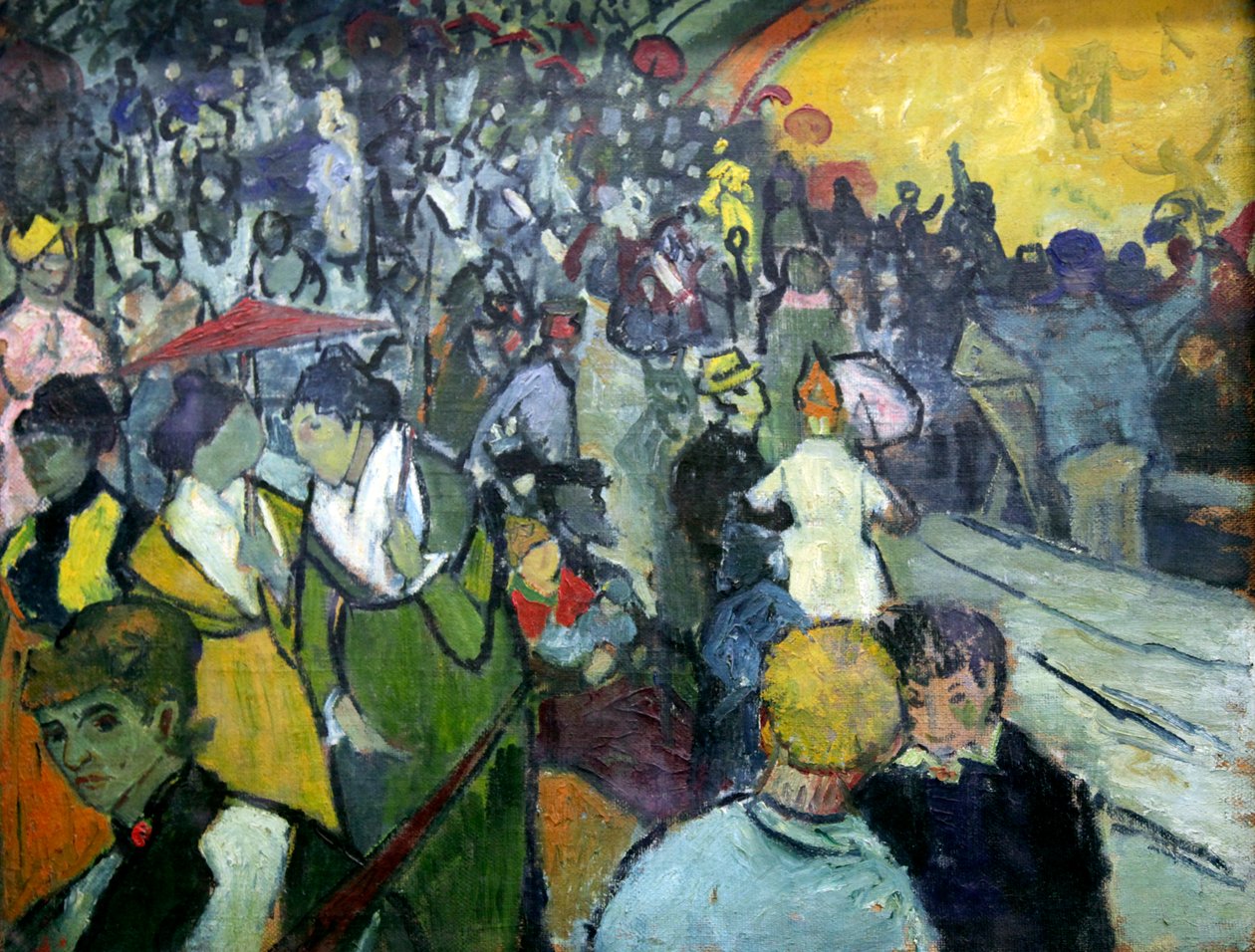 阿尔勒的竞技场》，1888年。   作者 文森特·梵高