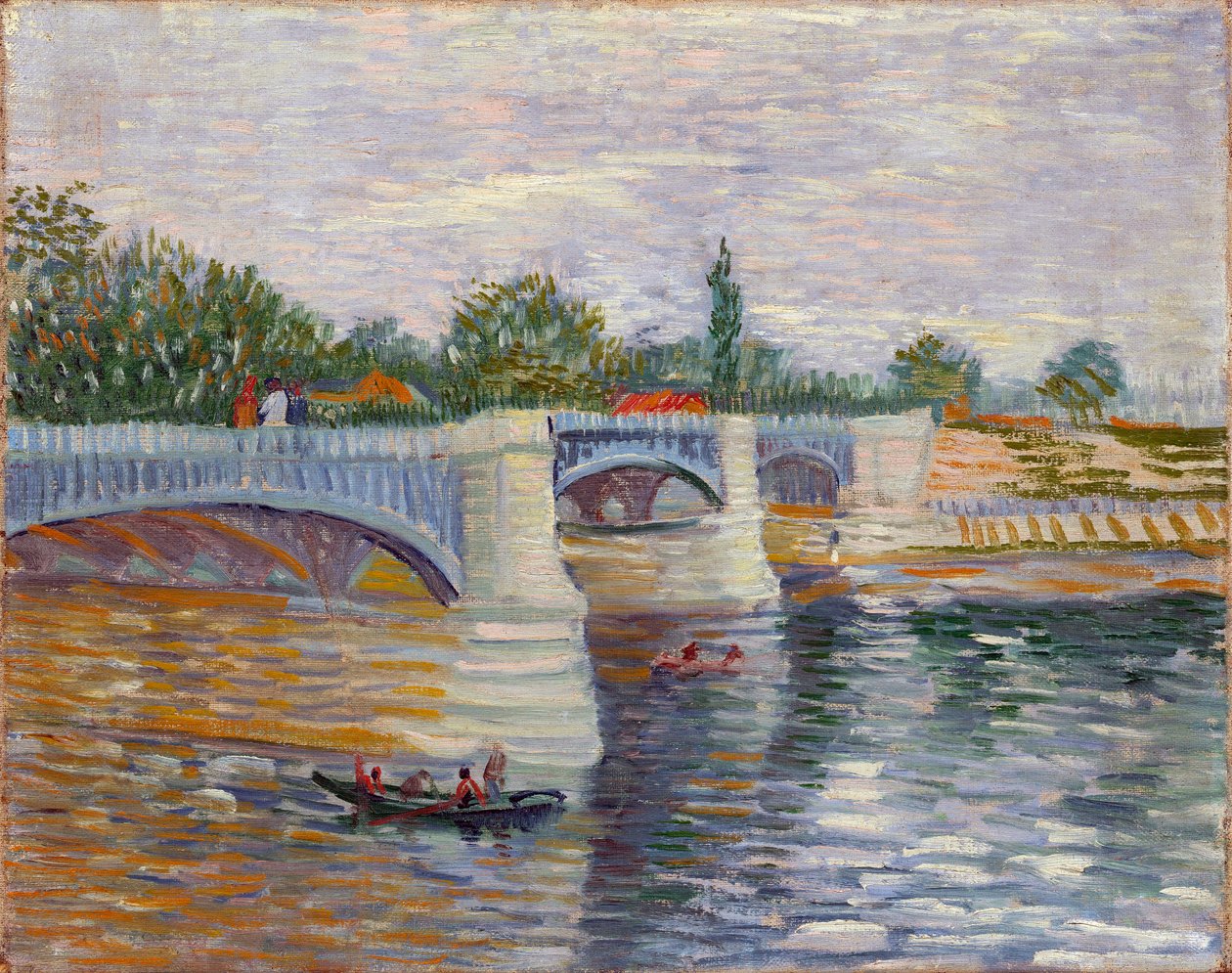 The Bridge at Courbevoie par Gogh, Vincent, van (1853-1890) 作者 文森特·梵高