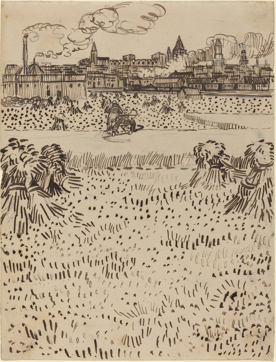 收获》，1888年。 作者 文森特·梵高