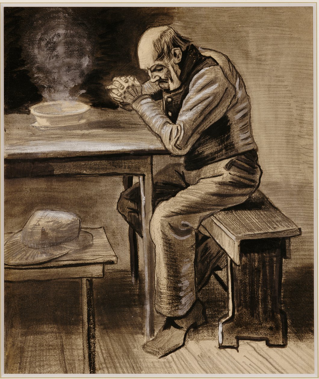 祷告，1882年 作者 文森特·梵高