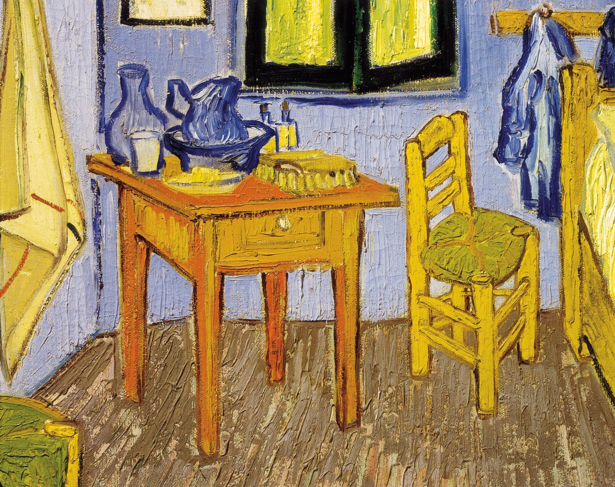 The room of Vincent Van Gogh in Arles (detail) 1889 (oil on canvas) 作者 文森特·梵高