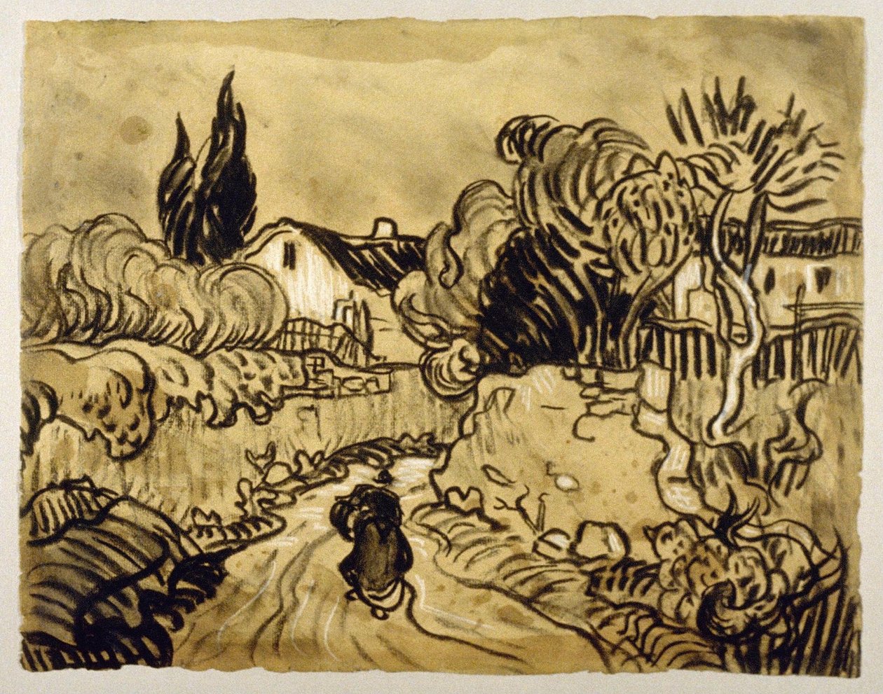 奥弗斯景观（1890） 作者 文森特·梵高