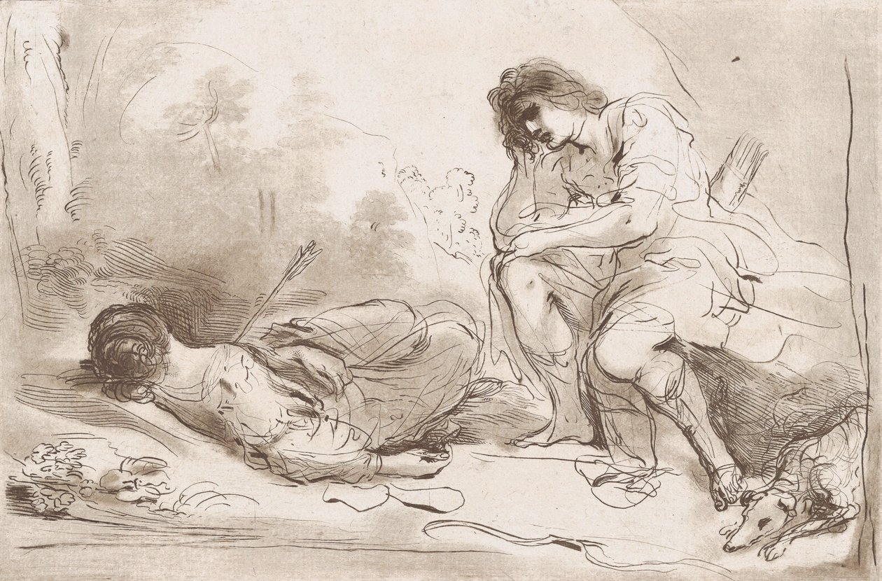 Cephalus and Procris, 1764-98. 作者 文森齐奥·万格利斯蒂